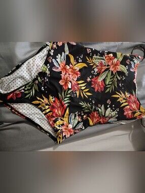 Body Glove Black Floral One-Piece Swimsuit for Kids